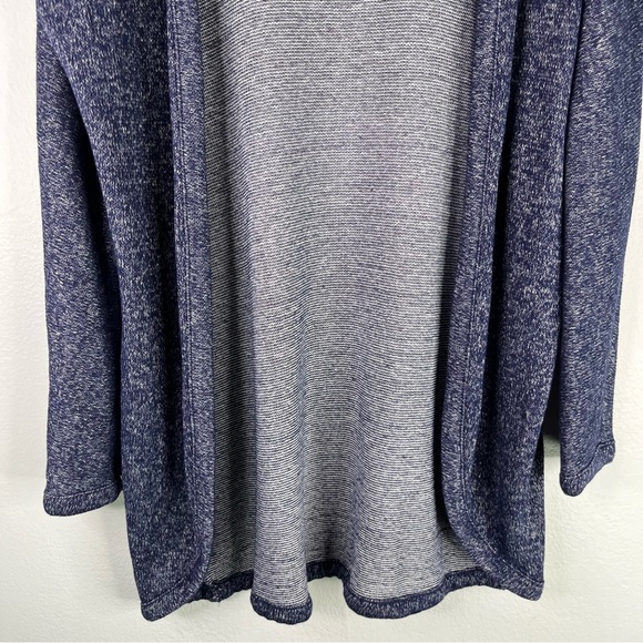 Old Navy Cardigan Sweater Women's‎ XL Lost At Sea Navy Blue Long Line Marled - Picture 5 of 10